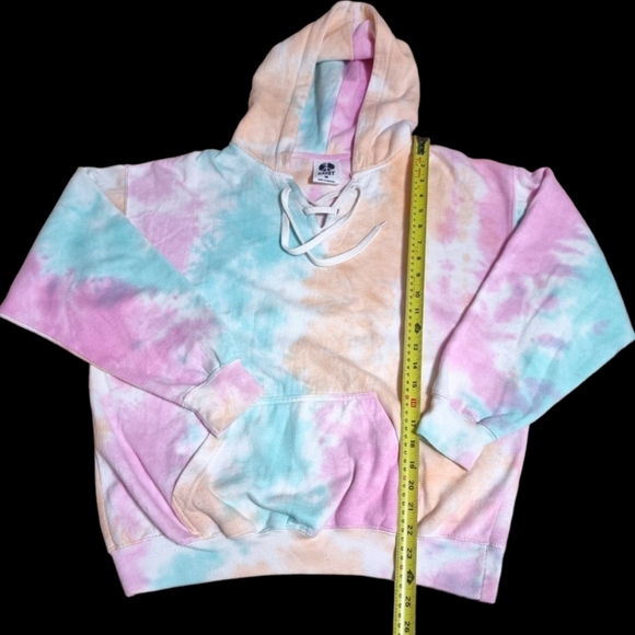 Exist Oversized Kangaroo Pouch Tie-Dye Hoodie Sweatshirt - Picture 6 of 6